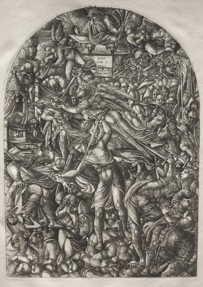O Apocalipse: O Anjo Soando a Sexta Trombeta, 1546-1556. de Jean Duvet