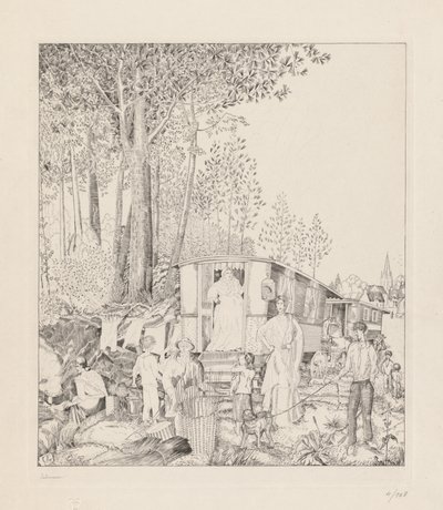 A Halte dos Boémios de Jean Emile Laboureur