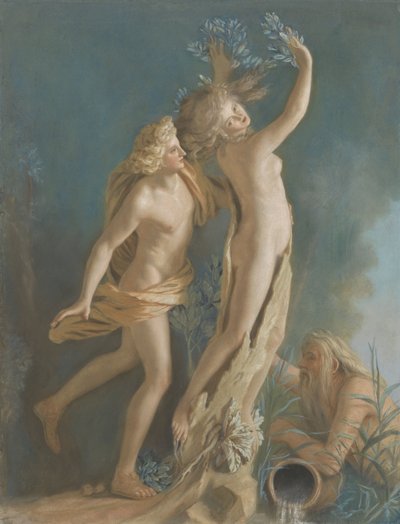 Apollo e Daphne, após o Grupo de Mármore de Lorenzo Bernini na Galleria Borghese, Roma Apollo e Daphne, após o Grupo de Mármore de Lorenzo Bernini na Galleria Borghese, Roma de Jean Étienne Liotard