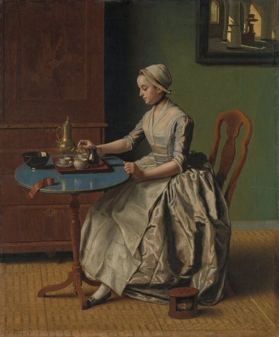 Rapariga holandesa ao pequeno-almoço de Jean Étienne Liotard