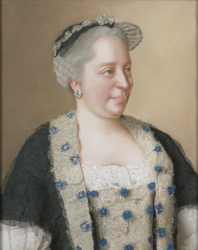 Retrato da Imperatriz Maria Teresa da Áustria (1717-1780) de Jean Étienne Liotard