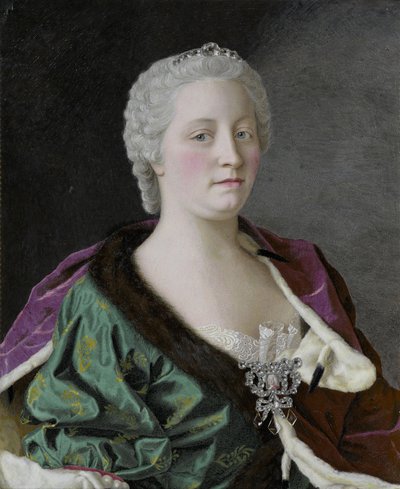 Retrato da imperatriz Maria Theresia da Áustria 1717-1780, 1747 de Jean Étienne Liotard