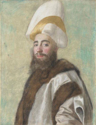 Retrato de uma grande viseira, c. 1740 de Jean Étienne Liotard