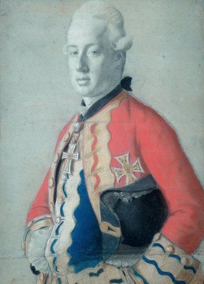 Retrato do arquiduque Maximilian Franz da Áustria (1756-1801), mais tarde arcebispo e eleitor de Colônia e príncipe bispo de Münster de Jean Étienne Liotard