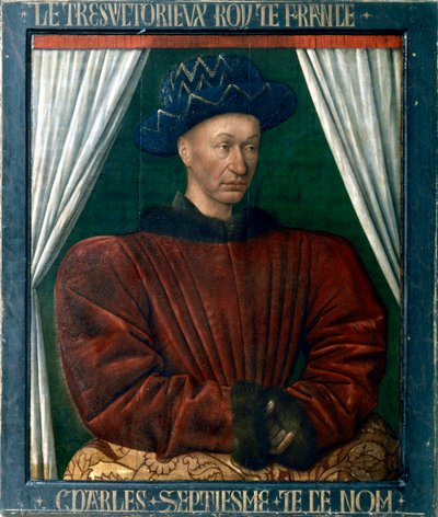 Carlos VII de França, século XV de Jean Fouquet