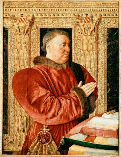Retrato do Ministro da Justiça da França Guillaume Jouvenel des Ursins (Pintura de Jean Fouquet