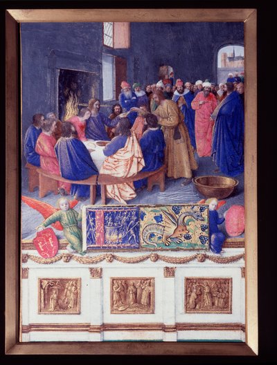 São João tem o Cene. Miniatura retirada de "O Livro de Horas de Etienne Chevalier" de Jean Fouquet (1420-1477/1481) de Jean Fouquet