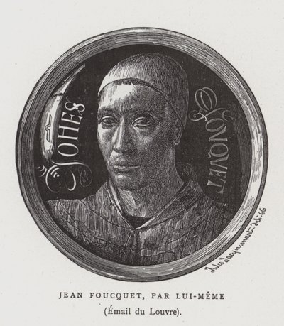 Auto-retrato do pintor francês do século XV Jean Foucquet de Jean Fouquet