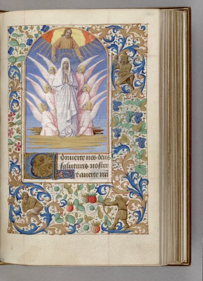 O Livro das Horas da Assunção da Virgem, 1450-1499 de Jean Fouquet