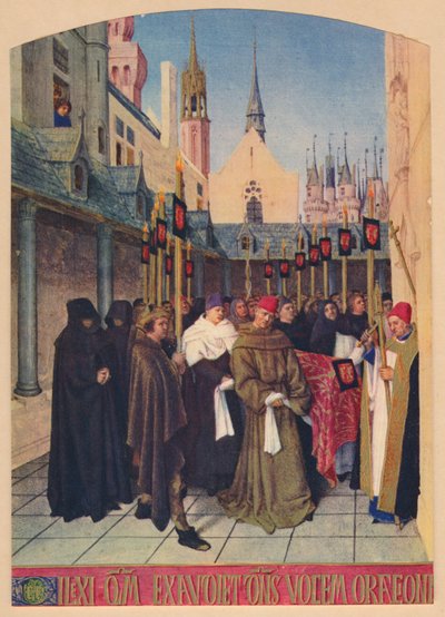 O enterro de Etienne Chevalier, c1455, 1939 de Jean Fouquet