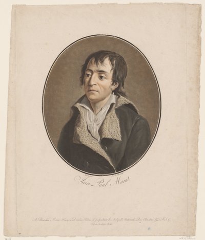 Retrato de Jean Paul Marat de Jean Francois (after) Garnerey