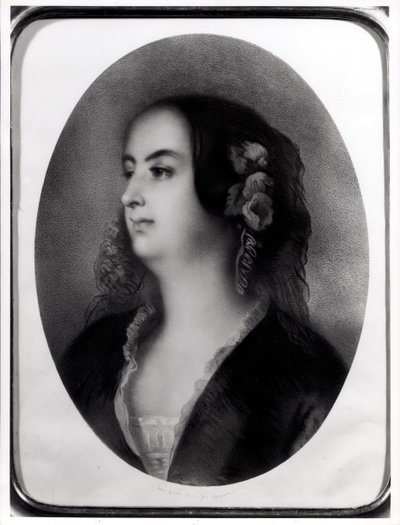 Madame Hanska (1801-82) gravada por Emile Lassalle (1813-71) (litografia) de Jean Francois Gigoux