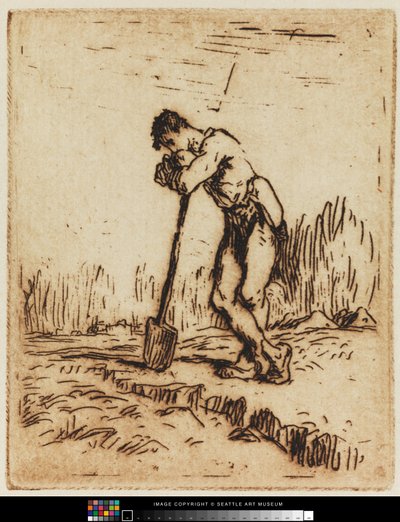 O Homem Apoiado na Espada de Jean Francois I Millet