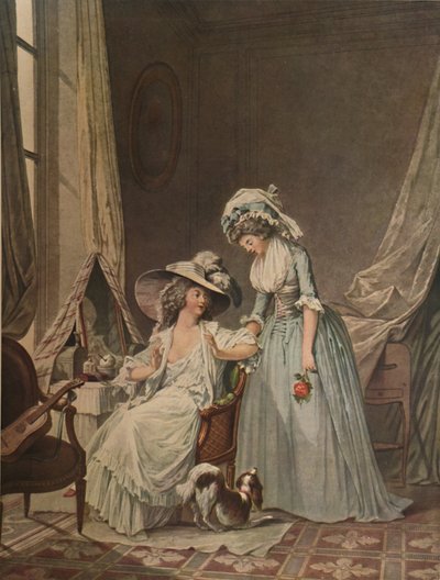 A Dificuldade, Confissão Difícil, 1787, 1913 de Jean Francois Janinet