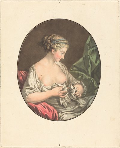 A Vénus com Pombas. de Jean Francois Janinet