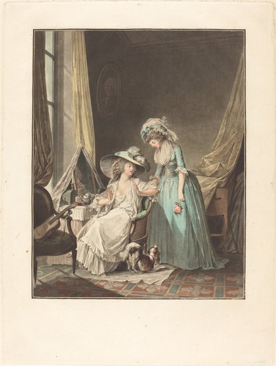 The Difficult Confession, 1787. de Jean Francois Janinet