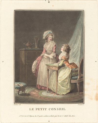 O pequeno conselho. de Jean Francois Janinet