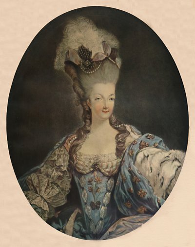 Maria Antonieta, rainha da França, 1777, 1913 de Jean Francois Janinet