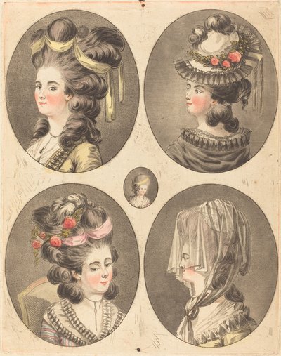modelos de penteados de Jean Francois Janinet