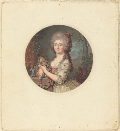 Retrato de uma jovem princesa de Jean Francois Janinet