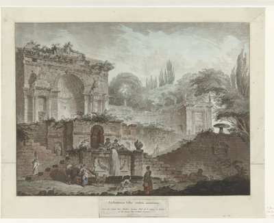 Villa Sacchetti
Sachettorum Villae rundera imitabatur (título sobre o objecto) de Jean Francois Janinet