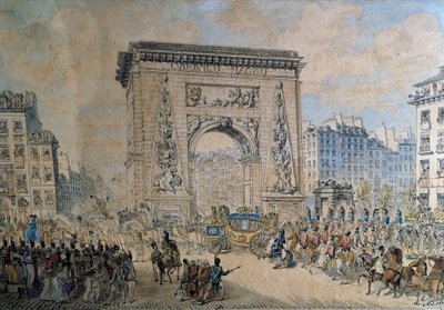 Entrada de Pio VII (Luigi Barnaba Chiaramonti Papa sob o nome de Pio VII ou Pio VII de Jean Francois Leleu