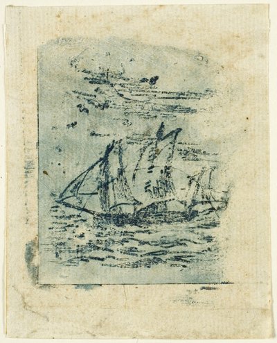 Um navio à vela de Jean-Francois Millet