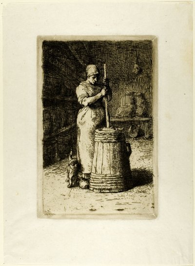 Uma Mulher Agitando de Jean Francois Millet
