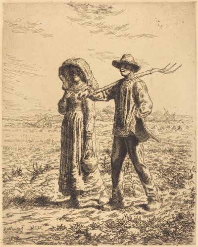 Partida para o trabalho (Le depart pour le travail) de Jean Francois Millet