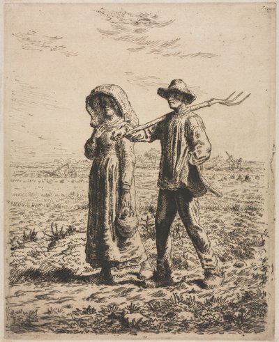 Indo trabalhar de Jean Francois Millet