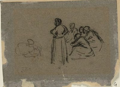 Grupo de mulheres de Jean Francois Millet