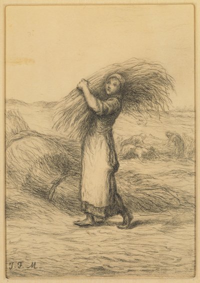 Cena de colheita de Jean Francois Millet