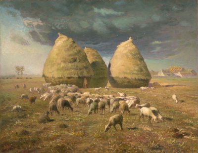 Montes de feno: Outono, c.1874 de Jean Francois Millet