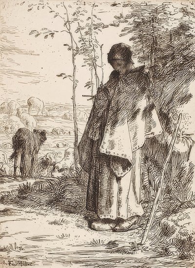 La Grande Bergère (Die Schäferin). 1862 de Jean Francois Millet