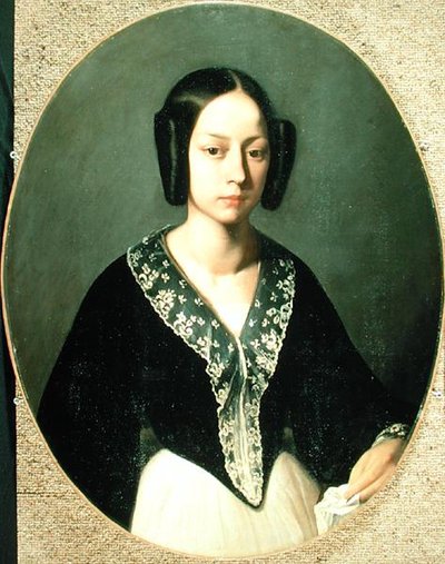 Madame Lefranc, c.1841-42 (óleo sobre tela) de Jean Francois Millet
