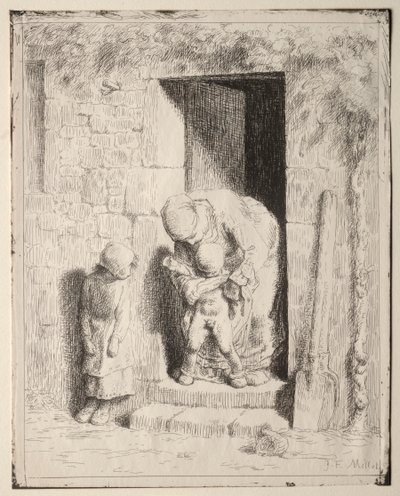 Precaução Materna. de Jean Francois Millet