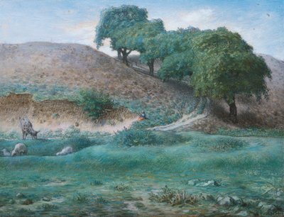Caminho com castanheiros perto de Cusset de Jean Francois Millet