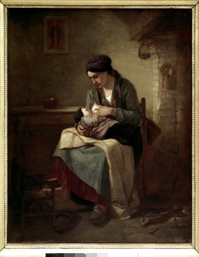 Pintura de Jean Francois Millet (1814-1875) 1845 Sol. 0,81x0,54 m Paris, Musee du Louvre. de Jean Francois Millet
