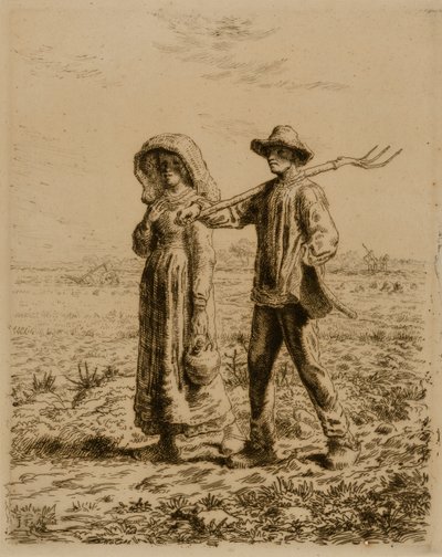 Camponeses a trabalhar de Jean Francois Millet