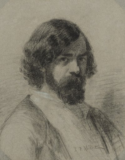 Retrato de Narcisse Virgile Díaz de la Peña, 1848. de Jean Francois Millet