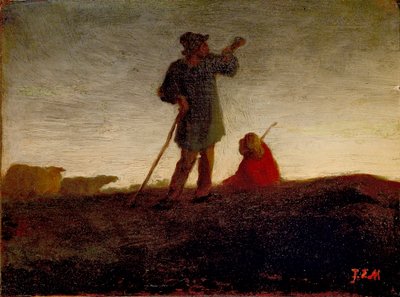 Recordando o Rebanho, 1866-1872 de Jean Francois Millet