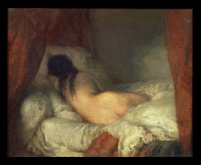Nu feminino reclinado de Jean Francois Millet