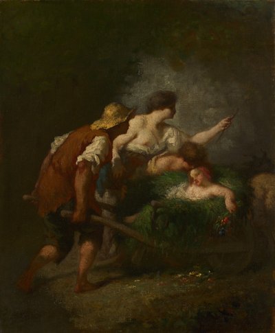 Retorno dos Campos, c.1846-1847 de Jean Francois Millet