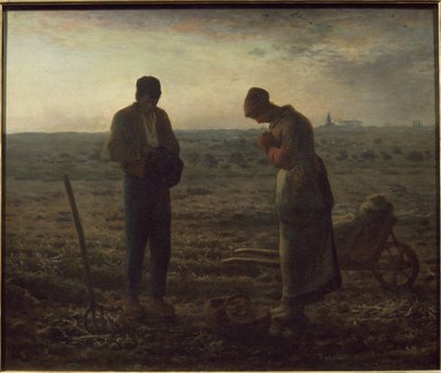 O Angelus - óleo sobre tela de Jean Francois Millet