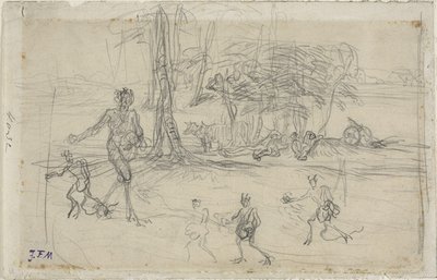 O diabo semear de Jean Francois Millet