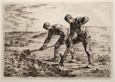 Os escavadores de Jean Francois Millet