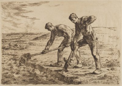 Os escavadores, 1814-75 de Jean Francois Millet