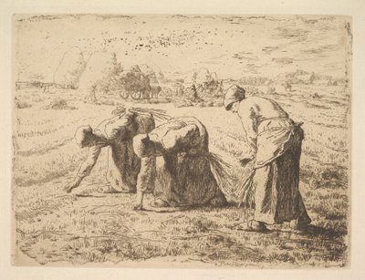 Os Gleaners, 1834-75. de Jean Francois Millet
