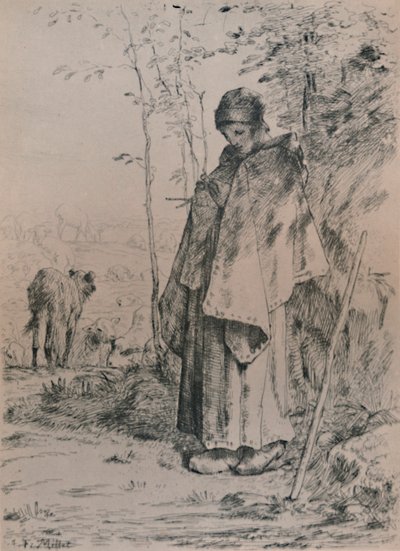 A Pastora, 1862, 1946 de Jean Francois Millet