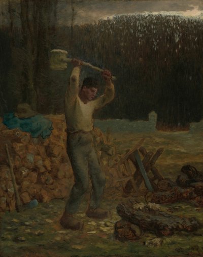 O lenhador, 185866. de Jean Francois Millet